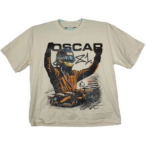 McLaren Racing Mitchell & Ness 2XL XXL Shirt‎ Piastri #81 Distressed Artwork New